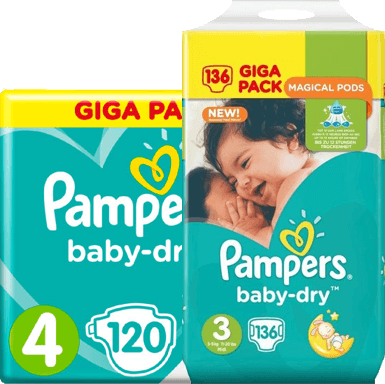 beddengoed vergroting Boodschapper 50% Pampers Baby Dry luiers vergelijken - Luiergids